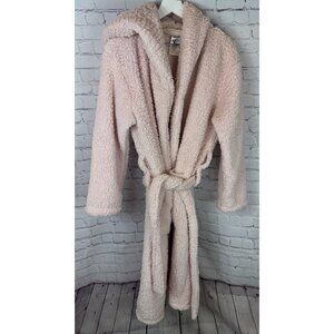 POTTERY BARN TEEN Women’s Pink Sherpa Robe Size Medium/Large